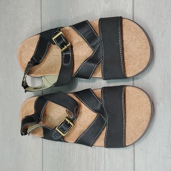 Sold Spenco Womens Ankle Strap Sandals Flats Slide Flip flop shoes sz 7 - Picture 4 of 12